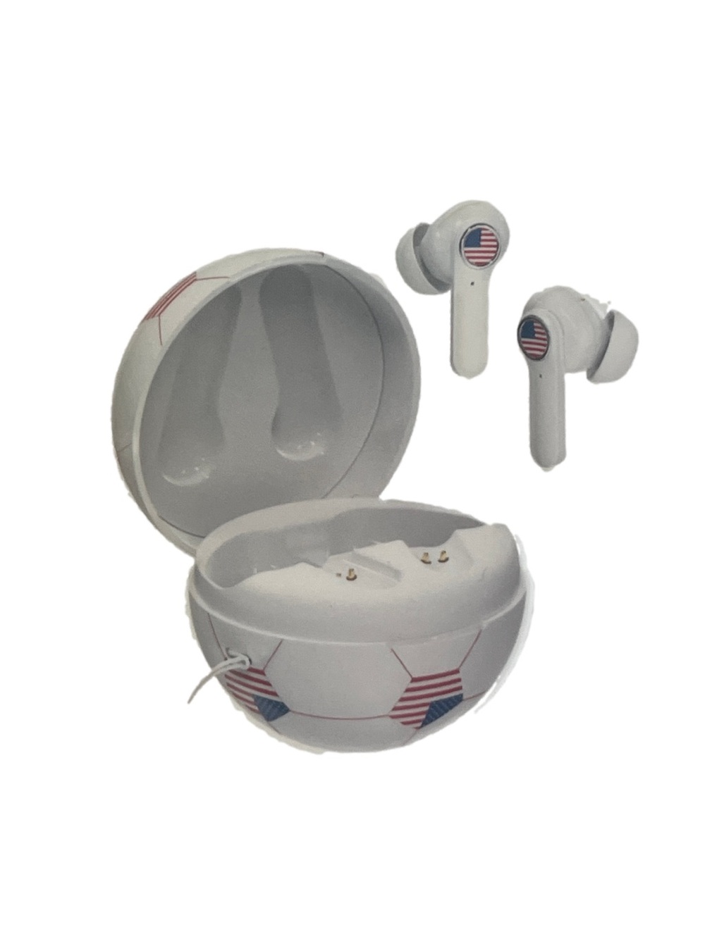 True Wireless Stereo Earbuds with Soccer Ball Charging Case